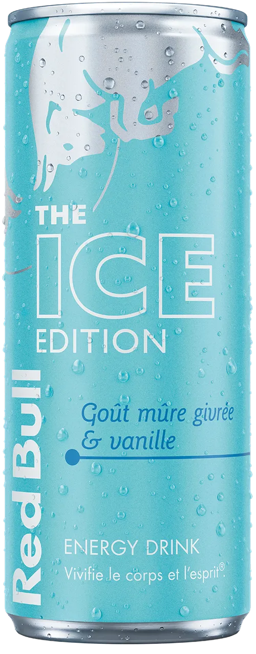 RED BULL goût mûre givrée et vanille Ice Edition
