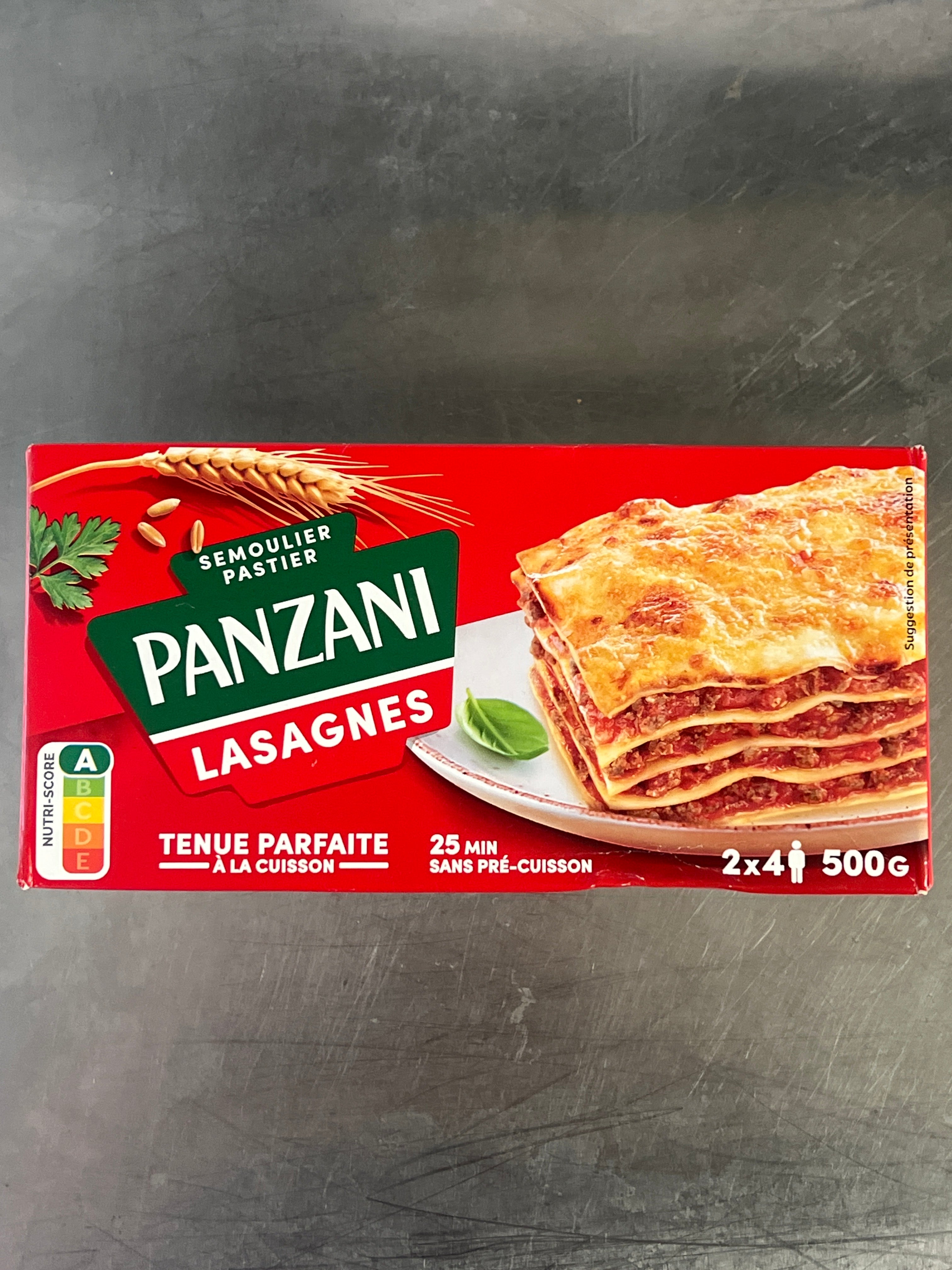 Lasagnes panzani 500g