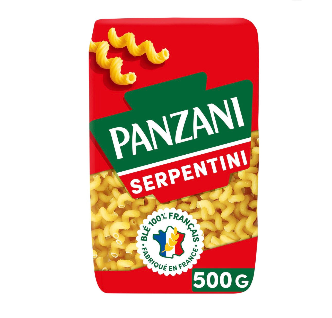 Pâte panzani serpentini 500g