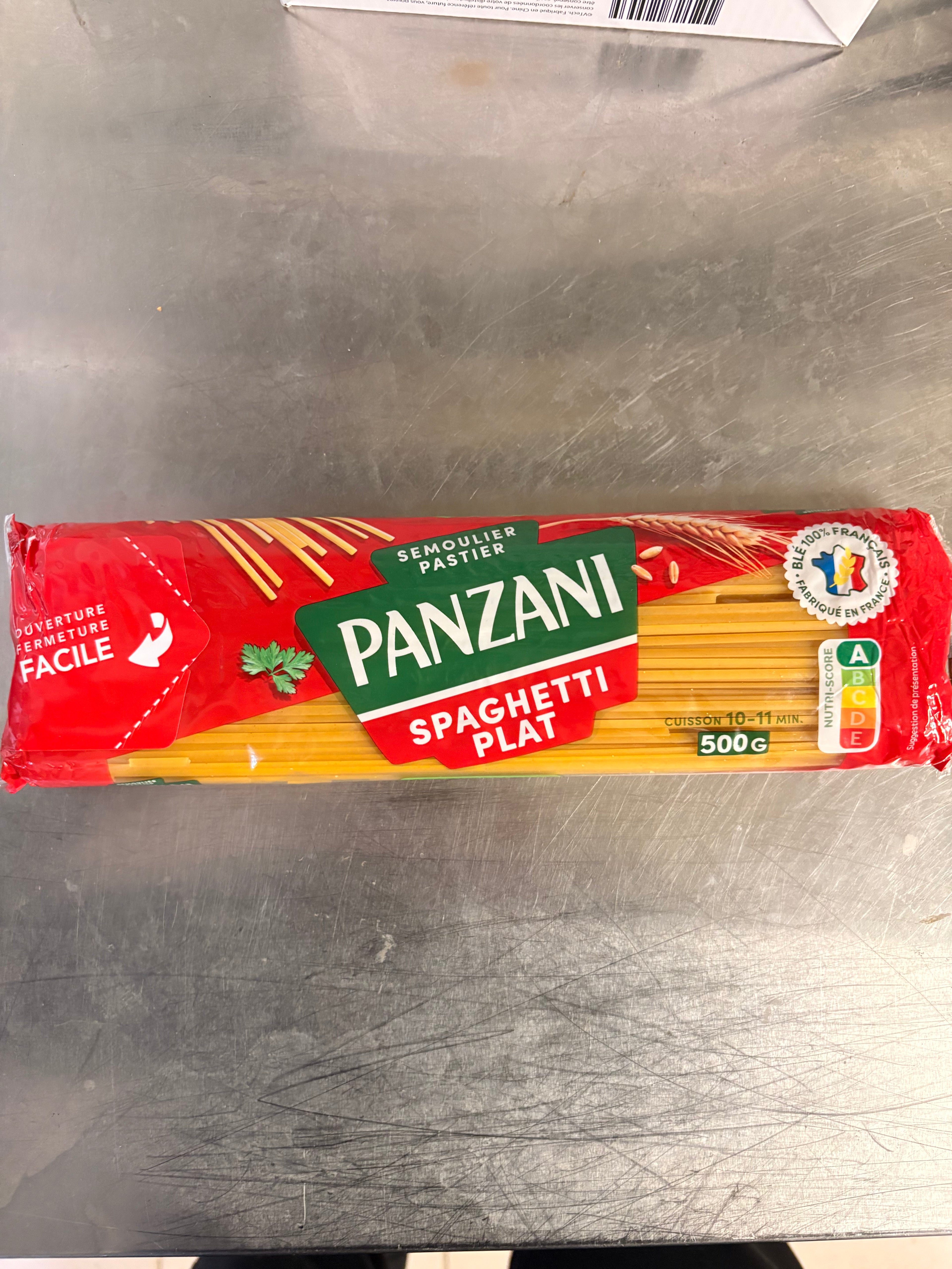 Pâtes Spaghetti plat Panzani 500g