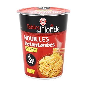 Nouilles Table du Monde Asiatiques Curry cup - 61.5g