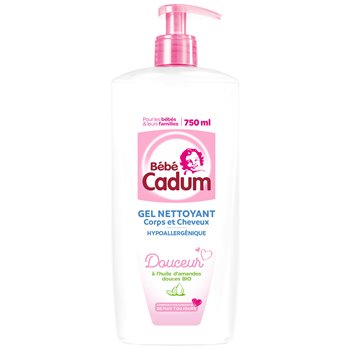 Gel nettoyant Cadum Bébé Corps et Cheveux - 750ml