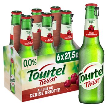 Bière sans alcool Tourtel Twist Cerise 0,0° - 6x27,5cl