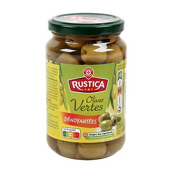 Olives vertes Rustica Dénoyautées - 160g