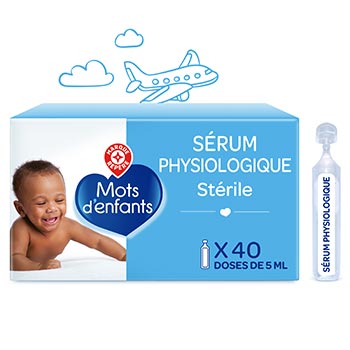 Sérum physiologique Mots d'Enfants 5ml x40