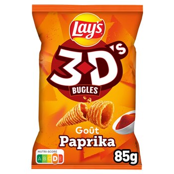 Biscuits apéritif Lay's 3D's Goût Paprika - 85g