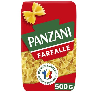 Pâtes farfalle Panzani 500g
