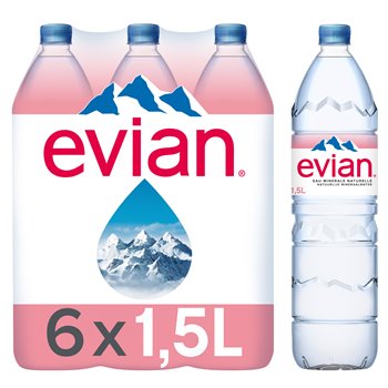 Eau minérale naturelle Evian 6x1,5l