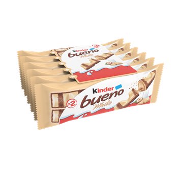 Barres KINDER BUENO White Chocolat Blanc x6 - 234g
