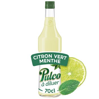 Concentré à diluer Pulco Citron Vert Menthe - 70cl