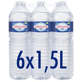 Eau de source Cristaline 6x1,5L