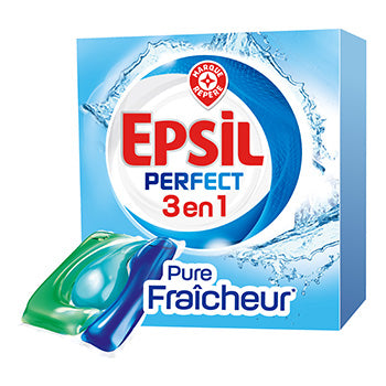 Lessive Epsil Perfect Tri Doses Pure fraîcheur x20 - 490ml