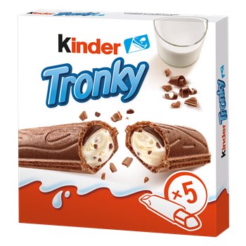 Biscuits Kinder Tronky fourrés Cacao et au lait - 90g