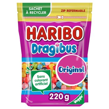 Dragibus Doypack Haribo Sachet bonbons - 220g