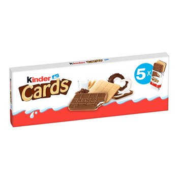 Biscuits cacao Kinder Cards Au lait et au cacao x5 - 128g