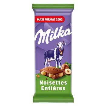 Tablette chocolat Milka Chocolat lait/Noisettes - 200g