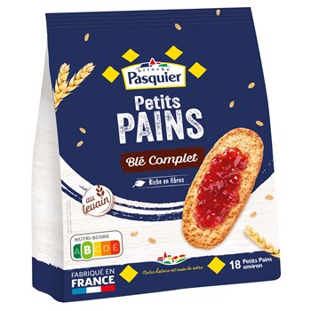 Petits pains grillés Pasquier Blé complet - 225g