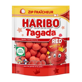 Tagada Zip Fraîcheur Haribo Sachet bonbons - 220g