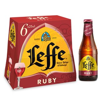 Bière Leffe Ruby 5% - 6x25cl