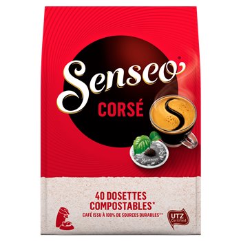 Dosettes café Senseo Corsé x40