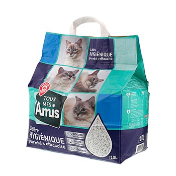 Litière chats Tous mes Amis Minérale - Hygiénique - 10L
