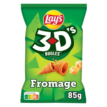 Biscuits apéritif Lay's 3D's Goût Fromage - 85g
