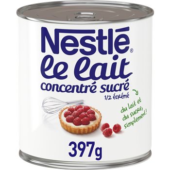Lait concentré sucré Nestlé 8% MG - 397g