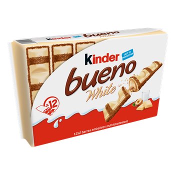 Barres KINDER BUENO White Chocolat Blanc x12 - 468g