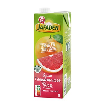 Jus pamplemousse rose Jafaden A base de concentré - 1L