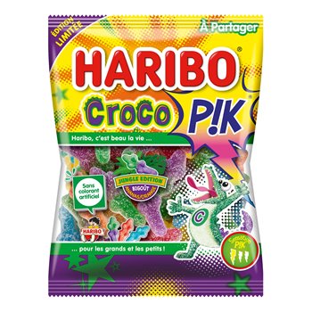 Croco Pik Haribo Sachet bonbons acidulés - 275g