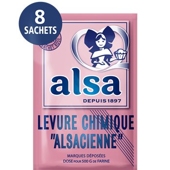 Levure Chimique Alsacienne alsa 8 sachets - 88g