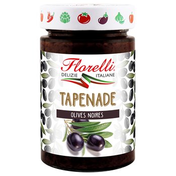 Tapenade d'Olives noires Les Tartinables Florelli 190g