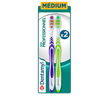 Brosse à dents pro Dentamyl Médium x2