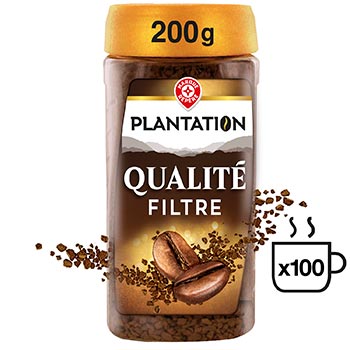 Café soluble Plantation Qualité filtre - 200g
