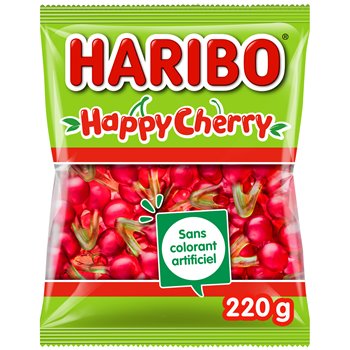 Happy Cherry Haribo Sachet bonbons - 220g