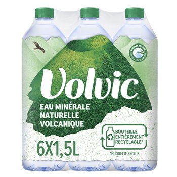 Eau minérale naturelle Volvic 6x1,5L