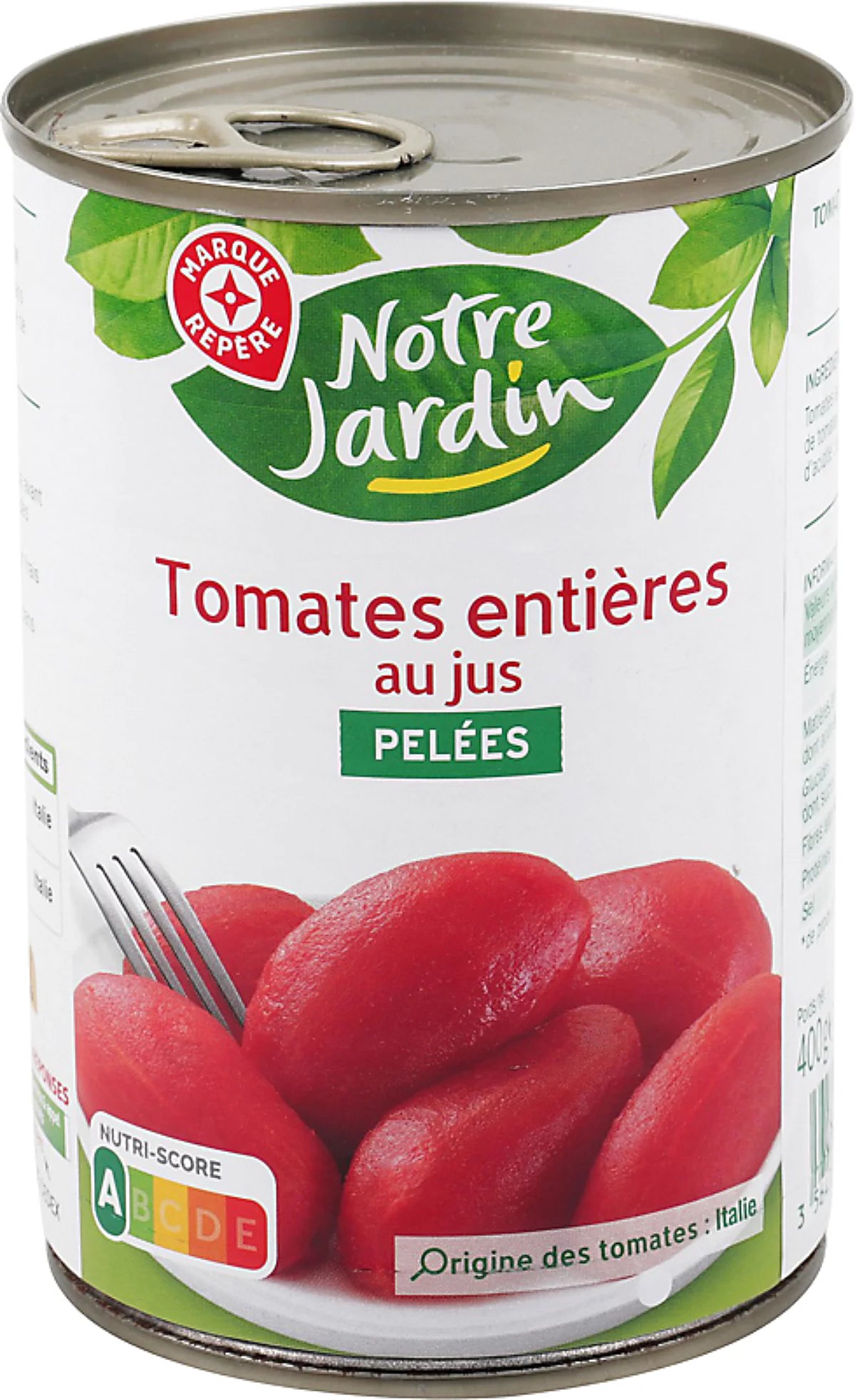 Tomates Entières Pelées Au Jus-240G Pne - NOTRE JARDIN
